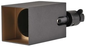 Spot pentru sistem de șină SQUARE 1xGU10/10W/230V negru