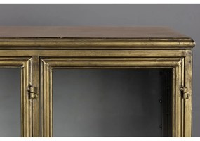 Vitrină aurie din metal 100x80x38,5 cm Gertlush – Dutchbone