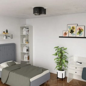 Lustră aplicată LOFT SHADE 3xE27/60W/230V neagră