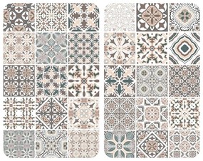 Set 2 protecții din sticlă pentru aragaz Wenko Universal Tile