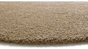 Covor maro deschis rotund ø 130 cm Norge – Universal