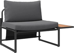 vidaXL Set de canapele pentru grădină 2 pcs Antracit Oțel