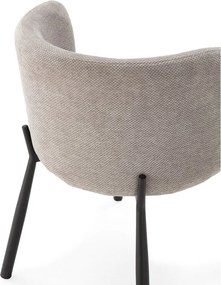 Set de scaune de sufragerie gri 2 buc. tapițat Ginny – MOME