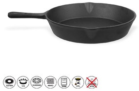 Tigaie tip grill din fontă ø 25 cm LITINA – Orion