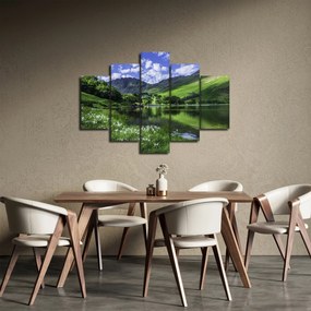 Tablou - Peisaj cu un lac (150x105 cm)
