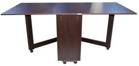 Masa plianta Mini wenge, 170 x 77 x 80 cm