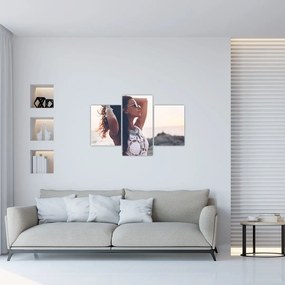 Tablou - Femeia pe plajă (90x60 cm)