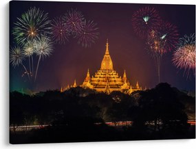 Tablou cu artificii în Asia (70x50 cm)