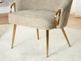 Fotoliu Carma F (bej închis + auriu). 1109978