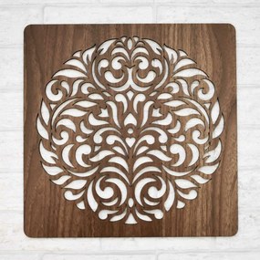 DUBLEZ | Mandala din lemn pentru perete – Pace