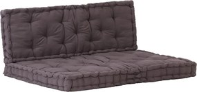 vidaXL Perne de podea pentru paleți, 2 buc., antracit, bumbac