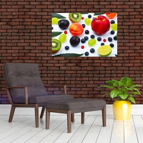 Tablou - fructe cu picături de apă (90x60 cm)