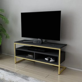 Comoda TV Merrion - Gold, Antracit