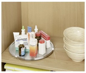 Platou rotativ din oțel din oțel inoxidabil Wenko Turn Uno, ø 26,5 cm