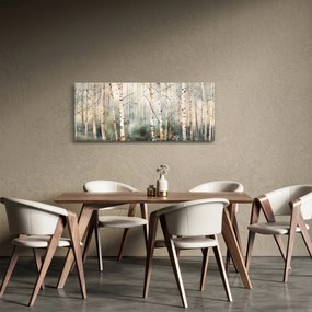 Tablou - Desenarea unui model de pădure (120x50 cm)