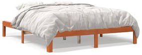 844174 vidaXL Cadru de pat, maro ceruit, 180x200 cm, lemn masiv de pin