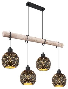 Lustra suspendata design modern Jodie negru