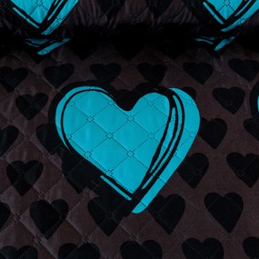 Cuvertura de pat KASUGA, turcoaz Dimensiune: 170 x 210 cm