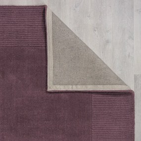 Covor violet handmade din lână 120x170 cm Border – Flair Rugs