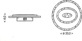 Brilagi - Plafonieră LED MODERN MINI 26W/230V 3000/4000/6000K