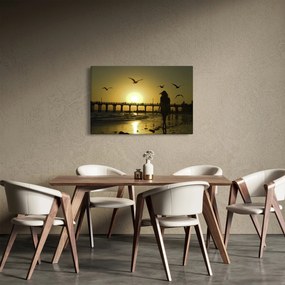 Tablou - Plimbare pe plajă (90x60 cm)