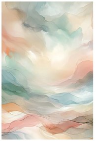 Tablou valuri pastelate delicate
