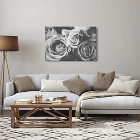Tablou - Trandafir,alb-negru (90x60 cm)