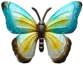 Decoratiune de perete din metal fluture BUTTERFLY 40 cm - mai multe culori Culoare: Rosu