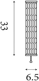 Aplica LED de perete baie metal negru Wales