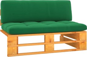 vidaXL Canapea mijloc grădină din paleți, maro miere, lemn pin tratat