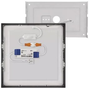 Plafonieră LED/21W/230V 3000/3500/4000K 22,5x22,5 cm neagră