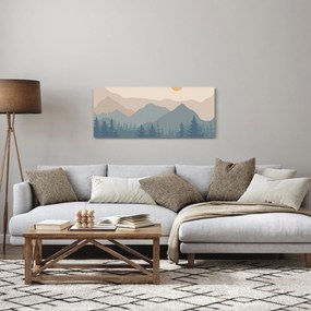 Tablou - Munții Turcoaz N⁰1 (120x50 cm)