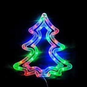 BRAD colorat cu LED-uri luminoase, 37 cm