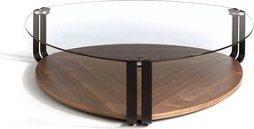 Masuta de cafea eleganta design LUX Walnut AC 2055-MH1904A-NOGAL