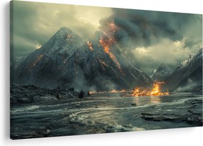 Tablou - Erupție vulcanică (90x60 cm)