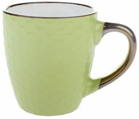 Cană din ceramică Fagure, verde, 250 ml