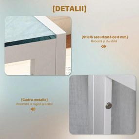 HOMCOM Set Masa pentru 4 Persoane cu 4 Scaune Tapițate, Design Modern și Elegant, Ideal pentru Dining, Alb | Aosom Romania