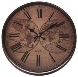 Ceas de perete Globe, diam. 31 cm, plastic