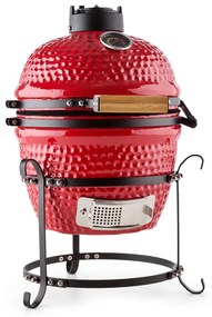 Kamado gratar ceramica Grill 11 "fumător BBQ rosu