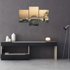 Tablou - Orașul în ceață (90x60 cm)