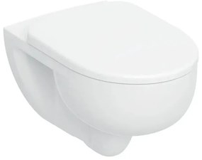 Set vas WC suspendat Geberit Selnova TurboFlush cu capac softclose alb lucios