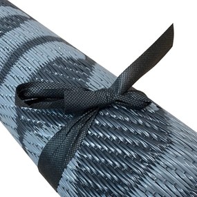 Covor de exterior, cu doua fete, 180x120 cm, gri