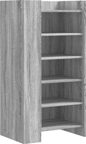 vidaXL Pantofar, gri sonoma, 52x37,5x100 cm, lemn prelucrat