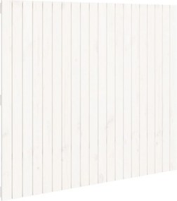 vidaXL Tăblie de pat pentru perete, alb, 127,5x3x110 cm lemn masiv pin