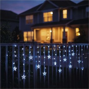 Ghirlandă LED pentru exterior 120xLED/8 funcții 3xAA 1,7 m IP44 alb rece