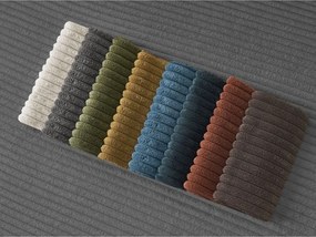 Canapea gri închis cu tapițerie din catifea reiată 242 cm Giorgia – Bobochic Paris