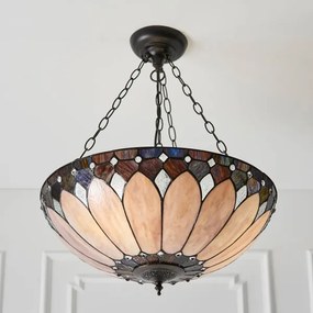 Endon 63976 - Lustră pe lanț Tiffany BROOKLYN 3xE27/60W/230V Ø 50 cm