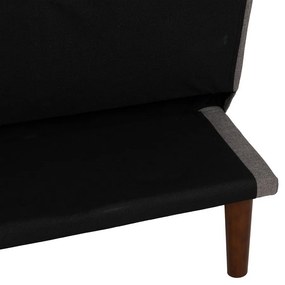 Canapea gri extensibilă cu tapițerie din chenille 181 cm – Ixia