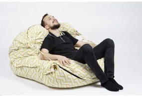 Fotoliu tip Perna Magic Pillow XXL, Material Textil - Zappity Yellow