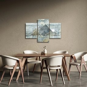Tablou - Piramide în filtru albastru (90x60 cm)